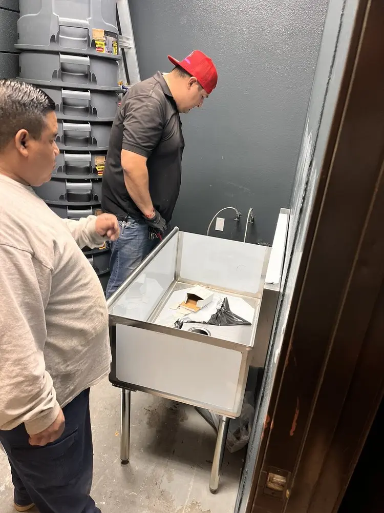 Commercial plumbing and sink installation in Northpointe